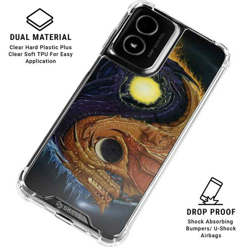Yin Yang Dragon by Ed Beard Jr Moto G Power 5G (2024) Clear Case