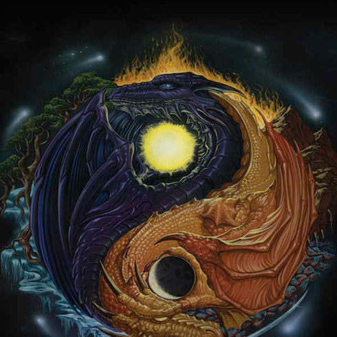 Yin Yang Dragon by Ed Beard Jr Moto G6 Skin