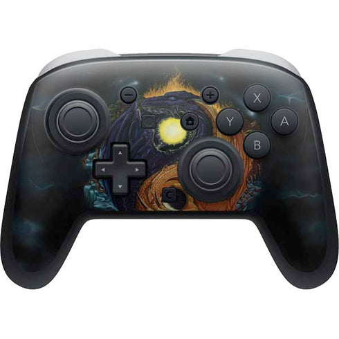 Yin Yang Dragon by Ed Beard Jr Nintendo Switch 2 (2025) Pro Controller Skin