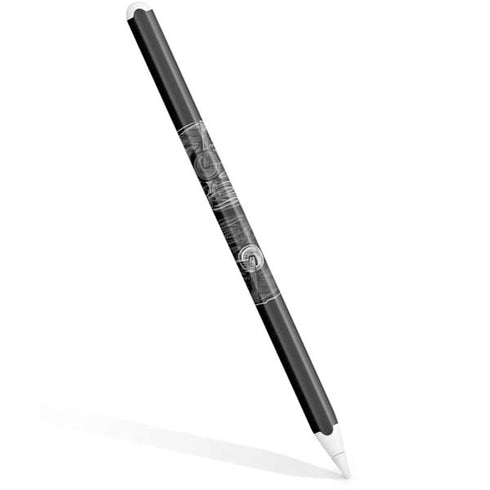 Liquid Blue Yin Yang Music Skulls Apple Pencil (2nd Gen 2019) Skin