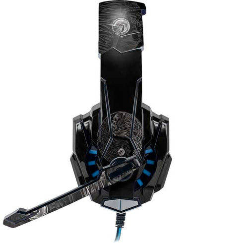 Liquid Blue Yin Yang Music Skulls BENGOO G9000 Skin
