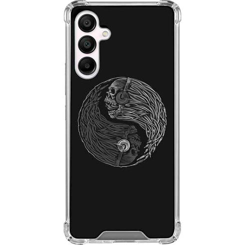 Liquid Blue Yin Yang Music Skulls Galaxy A16 5G Clear Case