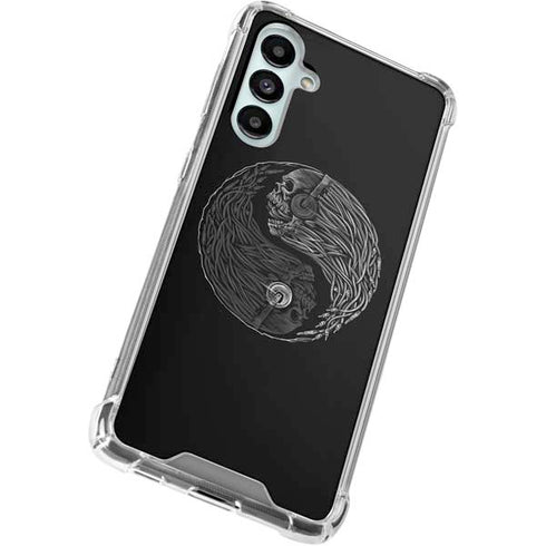 Liquid Blue Yin Yang Music Skulls Galaxy A16 5G Clear Case