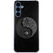 Liquid Blue Yin Yang Music Skulls Galaxy A55 5G Clear Case