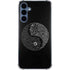 Liquid Blue Yin Yang Music Skulls Galaxy A55 5G Clear Case