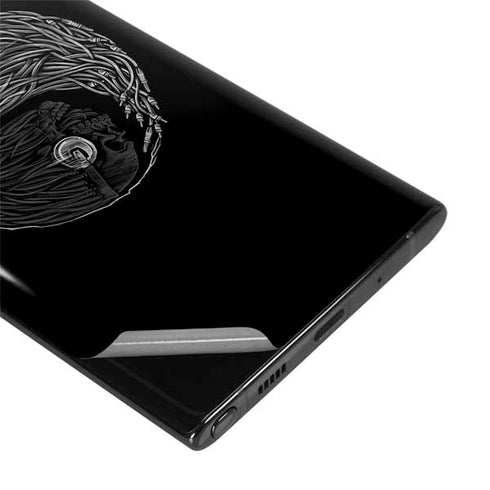 Liquid Blue Yin Yang Music Skulls Galaxy Note 10 Plus Skin