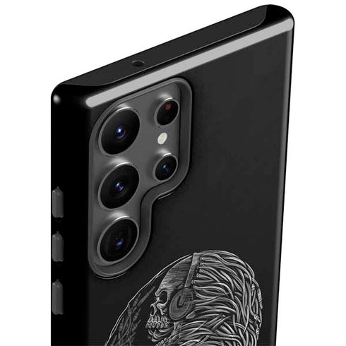 Liquid Blue Yin Yang Music Skulls Galaxy S23 Ultra Pro Case