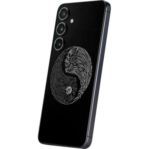 Liquid Blue Yin Yang Music Skulls Galaxy S25 Plus Skin