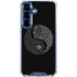 Liquid Blue Yin Yang Music Skulls Galaxy S25 Clear Case