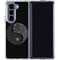 Liquid Blue Yin Yang Music Skulls Galaxy Z Fold5 5G Clear Case