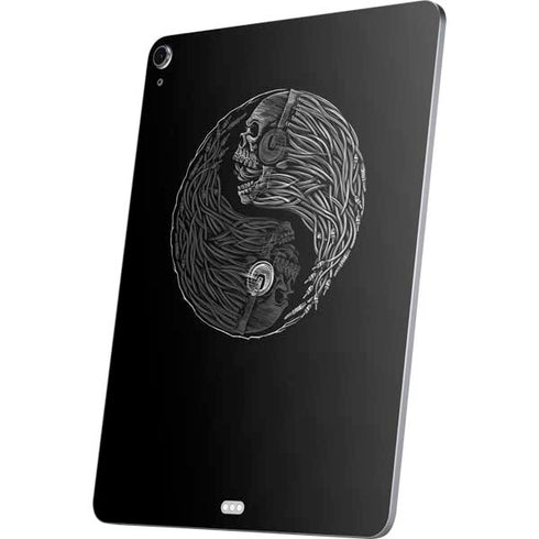 Liquid Blue Yin Yang Music Skulls Apple iPad Air Skin