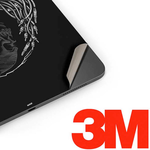 Liquid Blue Yin Yang Music Skulls Apple iPad Pro Skin