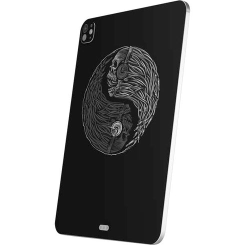 Liquid Blue Yin Yang Music Skulls iPad Pro 13in M4 (2024) Skin