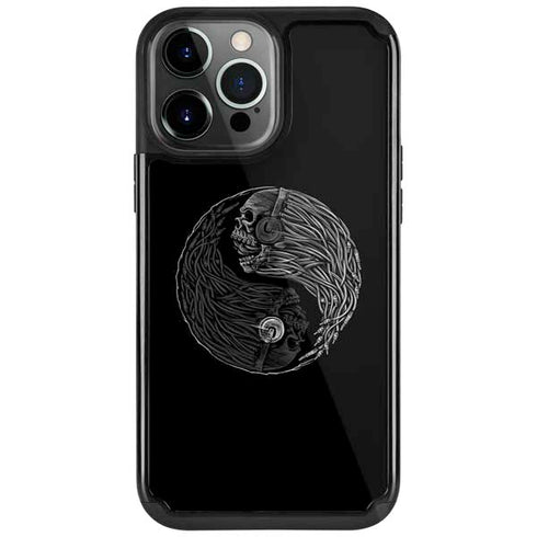 Liquid Blue Yin Yang Music Skulls iPhone Cases