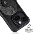 Liquid Blue Yin Yang Music Skulls iPhone 14 Kickstand Case