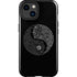 Liquid Blue Yin Yang Music Skulls iPhone 15 Impact Case