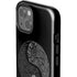 Liquid Blue Yin Yang Music Skulls iPhone 15 Impact Case