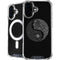 Liquid Blue Yin Yang Music Skulls iPhone 16 MagSafe Case