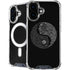 Liquid Blue Yin Yang Music Skulls iPhone 16 MagSafe Case