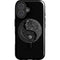 Liquid Blue Yin Yang Music Skulls iPhone 16 Magsafe Impact Case