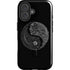 Liquid Blue Yin Yang Music Skulls iPhone 16 Magsafe Impact Case