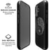 Liquid Blue Yin Yang Music Skulls iPhone 16 Magsafe Impact Case