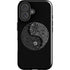 Liquid Blue Yin Yang Music Skulls iPhone 16 Plus Impact Case