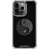 Liquid Blue Yin Yang Music Skulls iPhone 16 Pro Clear Case