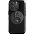 Liquid Blue Yin Yang Music Skulls iPhone 16 Pro Impact Case