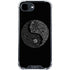 Liquid Blue Yin Yang Music Skulls iPhone 16e Clear Case