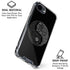 Liquid Blue Yin Yang Music Skulls iPhone 16e Clear Case