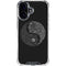 Liquid Blue Yin Yang Music Skulls iPhone 17 Clear Case