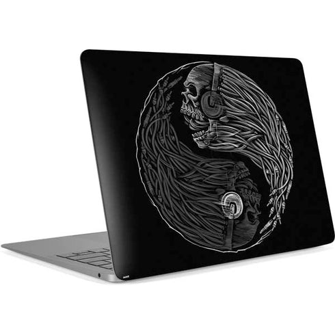 Liquid Blue Yin Yang Music Skulls Apple MacBook Air Skin
