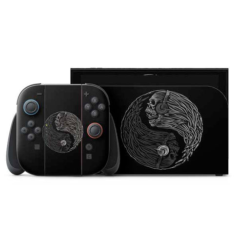 Liquid Blue Yin Yang Music Skulls Nintendo Skins