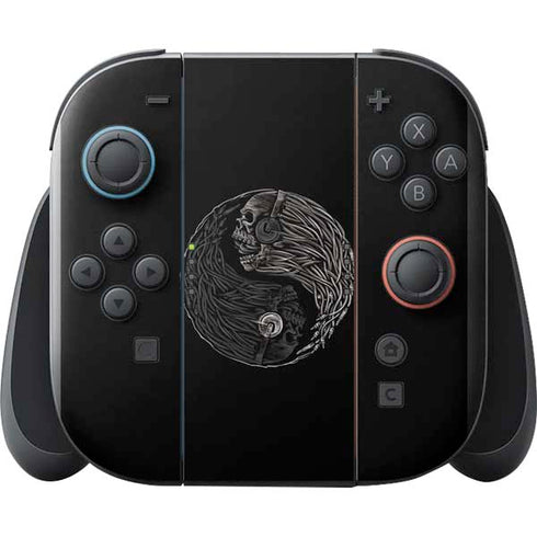 Liquid Blue Yin Yang Music Skulls Nintendo Switch 2 (2025) with Joy-Con Skin