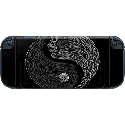 Liquid Blue Yin Yang Music Skulls Nintendo Switch 2 (2025) with Joy-Con Skin