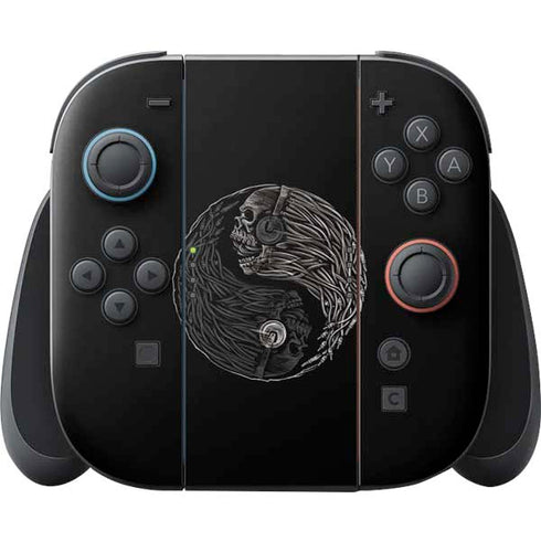 Liquid Blue Yin Yang Music Skulls Nintendo Switch 2 (2025) Joy-Con Controller Skin