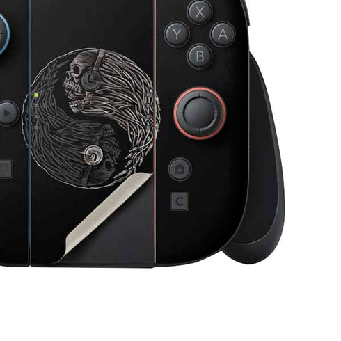 Liquid Blue Yin Yang Music Skulls Nintendo Switch 2 (2025) Joy-Con Controller Skin