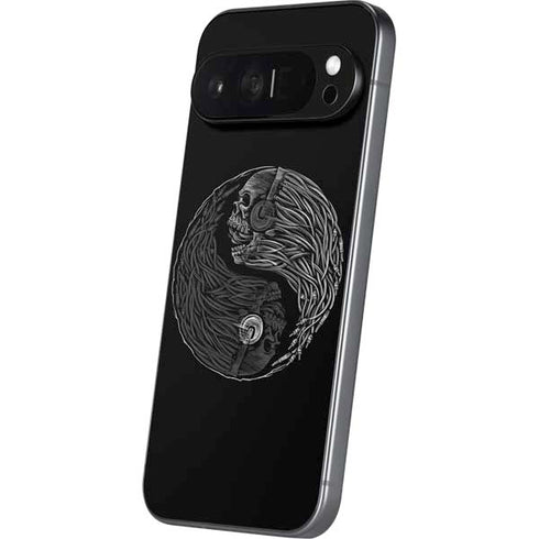 Liquid Blue Yin Yang Music Skulls Pixel 9 Pro XL Skin