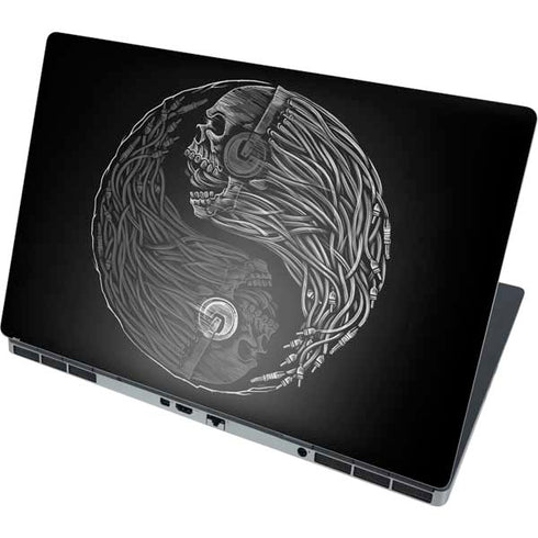 Liquid Blue Yin Yang Music Skulls Dell Precision Skin