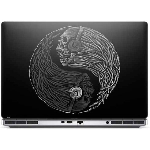Liquid Blue Yin Yang Music Skulls Dell Precision Skin