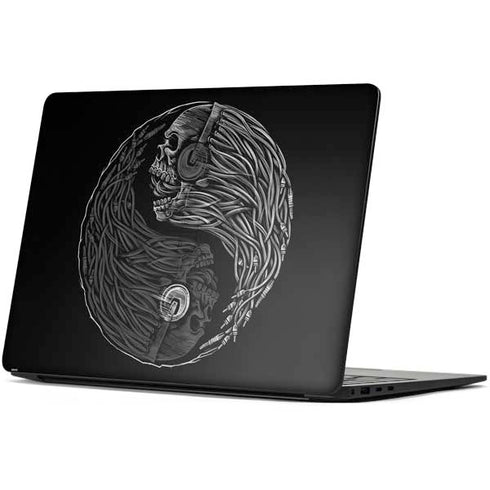Liquid Blue Yin Yang Music Skulls Surface Laptop 7 15in Skin
