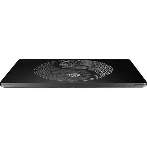Liquid Blue Yin Yang Music Skulls Surface Laptop 7 15in Skin