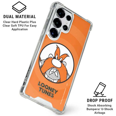 Looney Tunes Yosemite Sam Full Galaxy S25 Ultra Clear Case