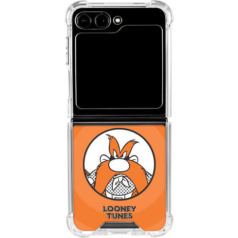 Looney Tunes Yosemite Sam Full Galaxy Z Flip6 Clear Case