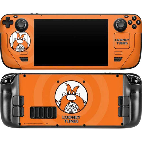 Looney Tunes Yosemite Sam Full Steam Deck Handheld Gaming Computer OLED Skin