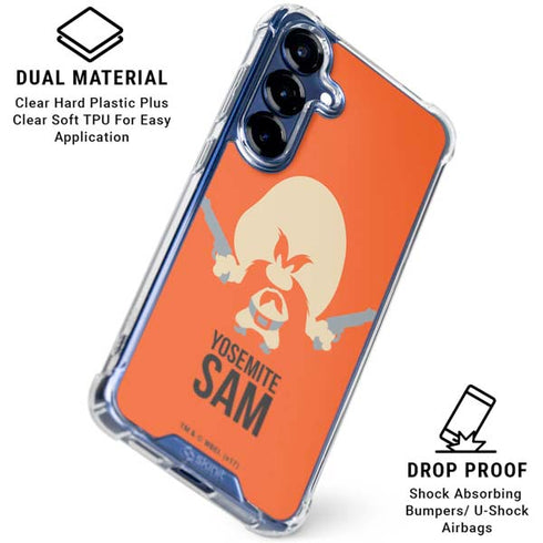 Looney Tunes Yosemite Sam Identity Galaxy S25 FE Clear Case