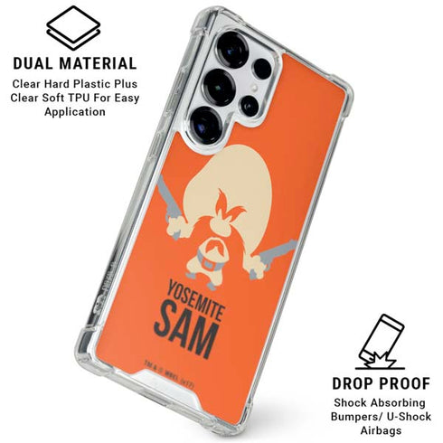 Looney Tunes Yosemite Sam Identity Galaxy S26 Ultra Clear Case