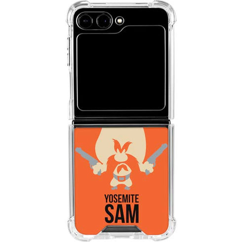 Looney Tunes Yosemite Sam Identity Galaxy Z Flip6 Clear Case