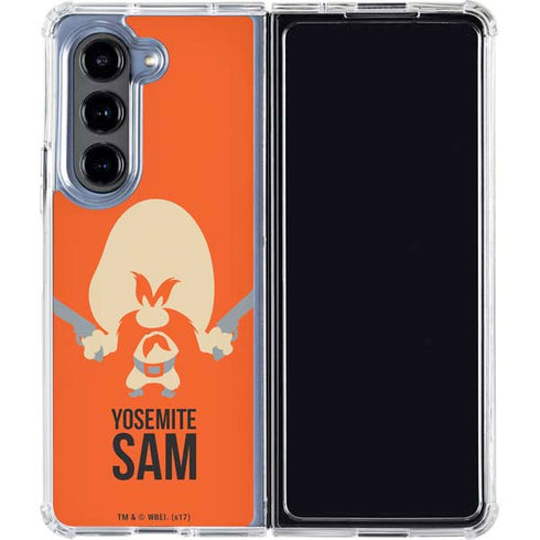 Looney Tunes Yosemite Sam Identity Galaxy Z Fold5 5G Clear Case
